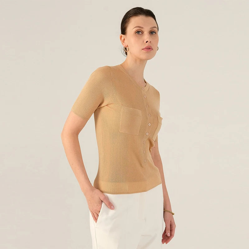 Velarve Women's Lyocell Crewneck Sweater