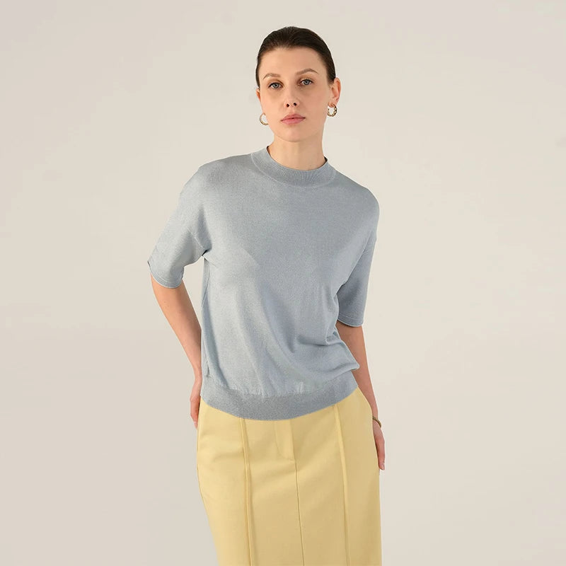Velarve Women's Viscose Crewneck Sweater