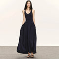 Velarve Women's Floor-Length Knit Dress, Diamond Pattern