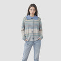Velarve Women's Silver Wool Cardigan, Plain Knit