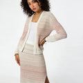 Velarve Women's Lavender Cardigan & Skirt Set