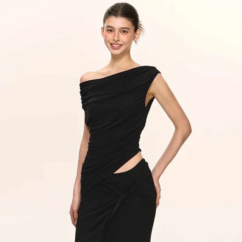 Velarve Women's Corset Maxi Dress, Ruched Bodycon