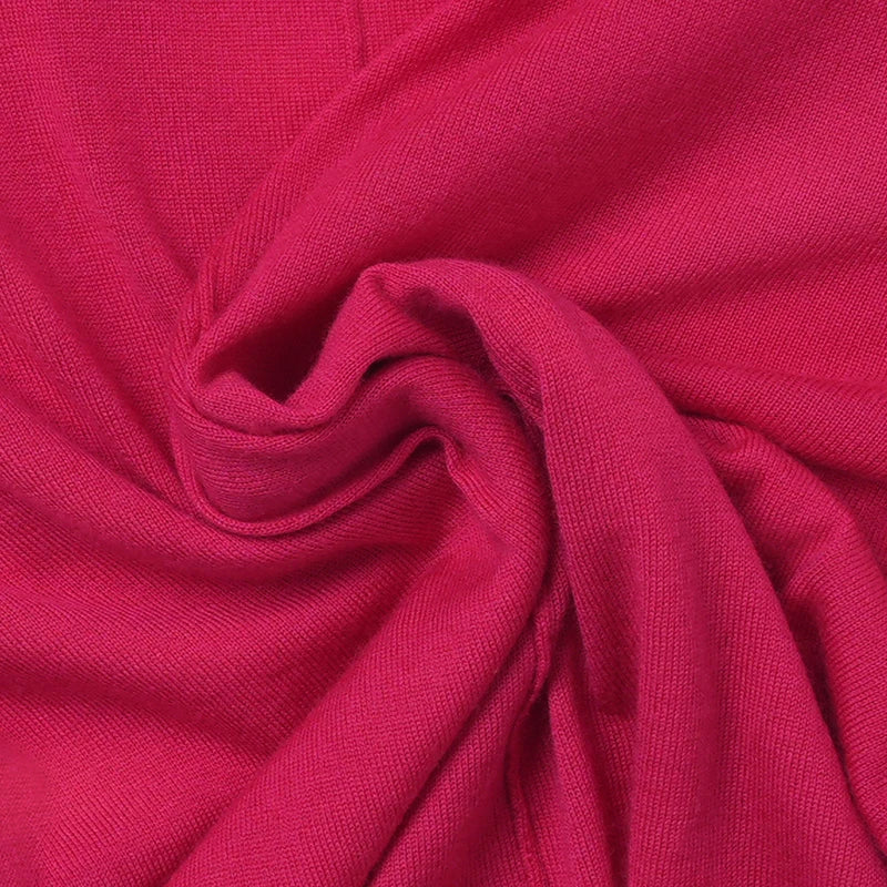 Velarve Women's Coral Red Cotton Cardigan, Oversized V-Neck