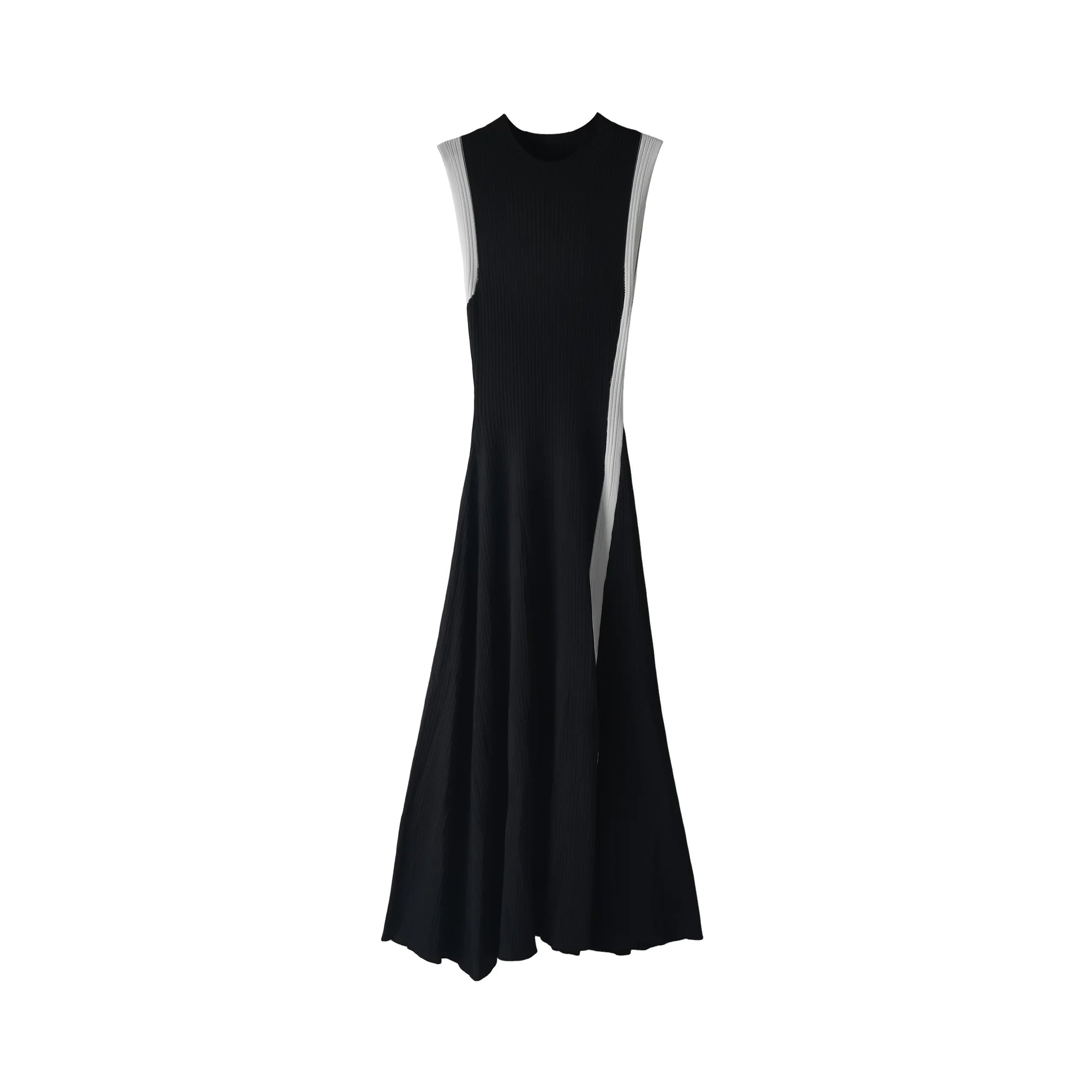 Velarve Women's Black Halter Lace Maxi Dress with 3D Floral Detail